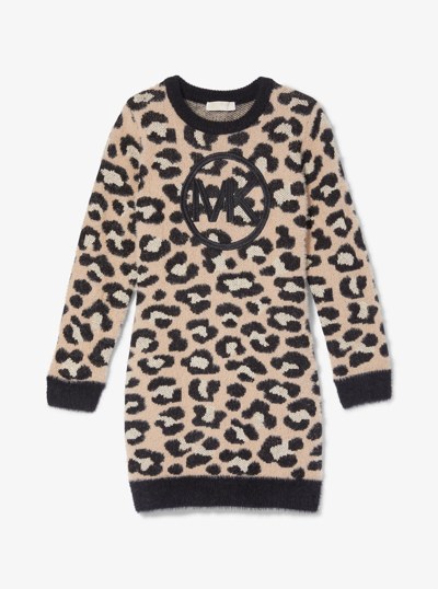 Metallic Leopard Jacquard Dress in CHEETAH | Michael Kors