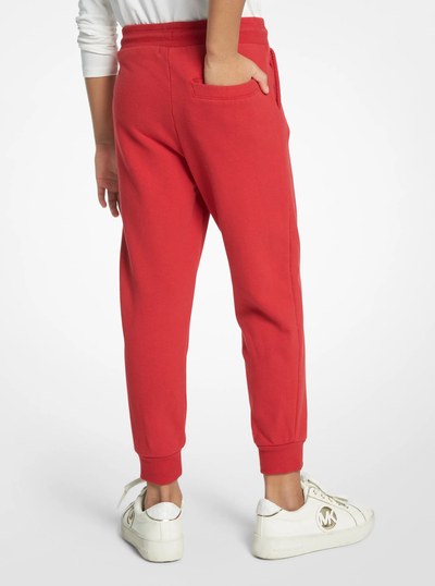 Cotton Terry Joggers in RED | Michael Kors