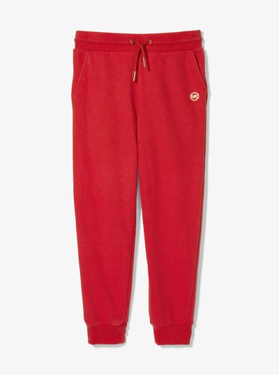 Cotton Terry Joggers in RED | Michael Kors