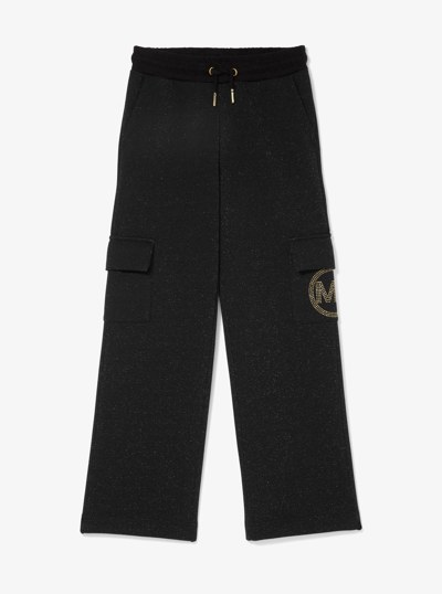 Studded Logo Cotton Blend Cargo Pants