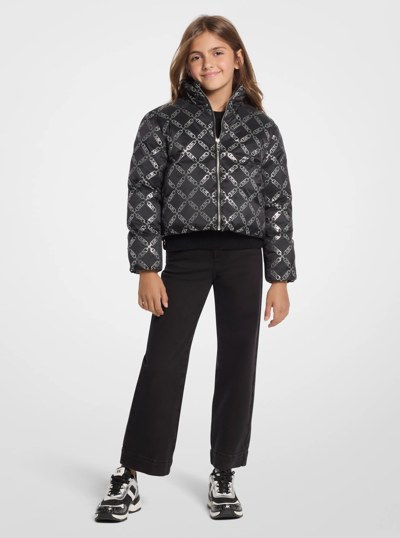 Empire Diamond Puffer Jacket in BLACK | Michael Kors