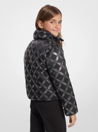 Empire Diamond Puffer Jacket in BLACK | Michael Kors
