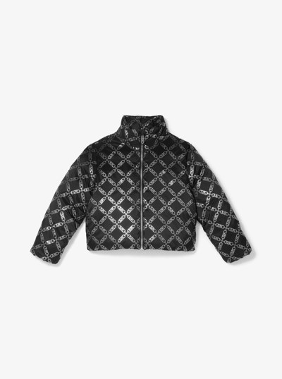 Empire Diamond Puffer Jacket in BLACK | Michael Kors