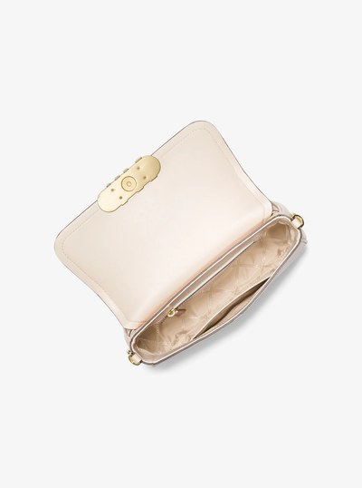 Parker Medium Leather Shoulder Bag in LT CREAM | Michael Kors