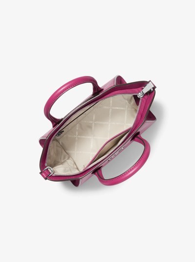 Avril Small Leather Top-Zip Satchel