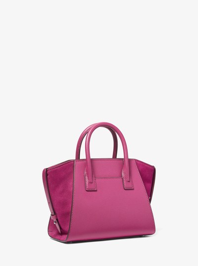 Avril Small Leather Top-Zip Satchel