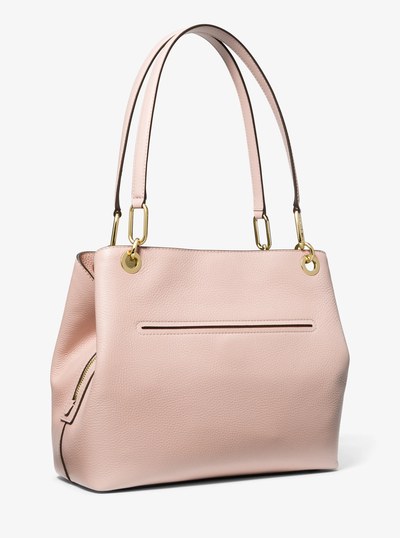 Kensington Large Pebbled Leather Tote Bag in SOFT PINK | Michael Kors