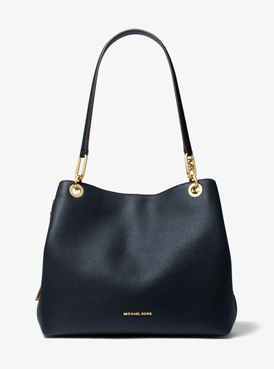 Kensington Large Pebbled Leather Tote Bag in DRESS BLUES | Michael Kors