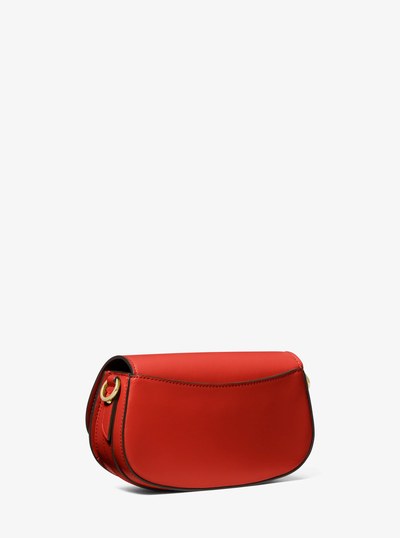 Mila Small Leather Shoulder Bag in BR TERRACTTA | Michael Kors
