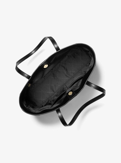 Sallie Large Saffiano Leather Tote Bag in BLACK | Michael Kors