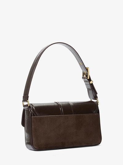 Colby Medium Crackled Leather Shoulder Bag