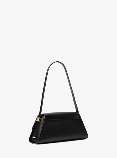 Ludlow Medium Leather Shoulder Bag in BLACK | Michael Kors