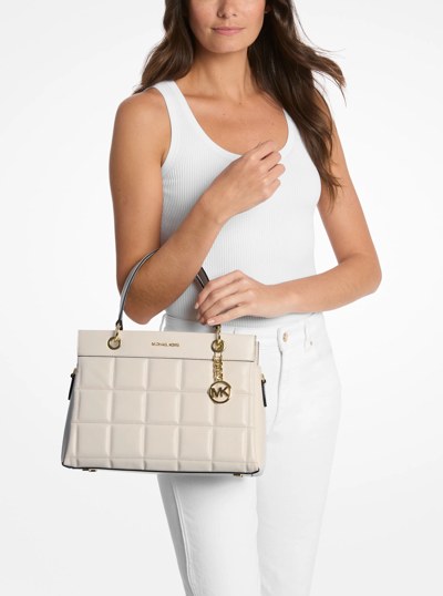 Susan Medium Quilted Leather Satchel