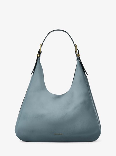 Nolita Large Nubuck Hobo Shoulder Bag in CHAMBRAY | Michael Kors
