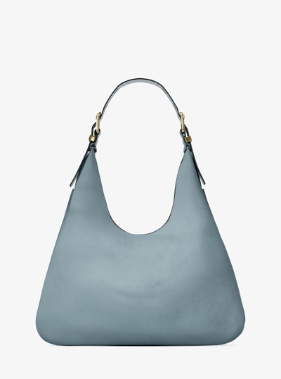 Nolita Large Nubuck Hobo Shoulder Bag in CHAMBRAY | Michael Kors