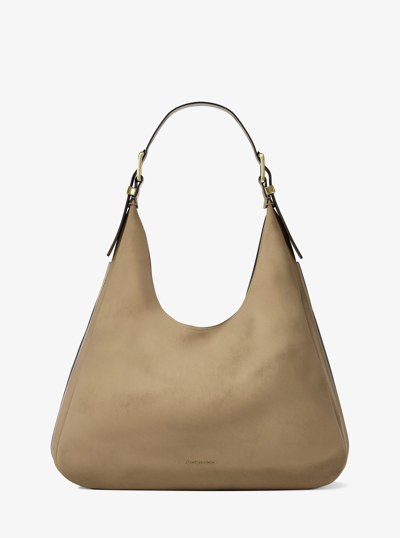 Grand sac &agrave; &eacute;paule boh&egrave;me Nolita en cuir Nubuck in BOGUE | Michael Kors