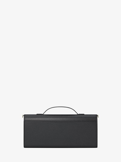 Hamilton Moderne Medium Leather Convertible Clutch in BLACK | Michael Kors