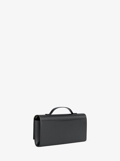 Hamilton Moderne Medium Leather Convertible Clutch in BLACK | Michael Kors
