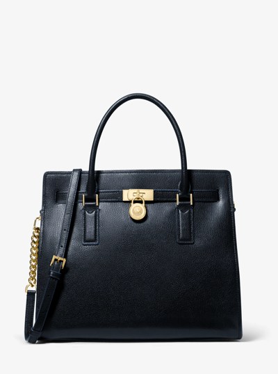 Grande sacoche Hamilton en cuir in DRESS BLUES | Michael Kors