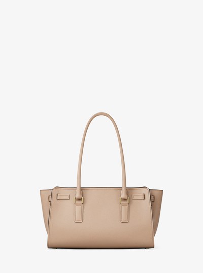 Hamilton Moderne Small Leather Satchel in KHAKI | Michael Kors