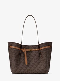 Emilia Large Signature Logo Tote Bag