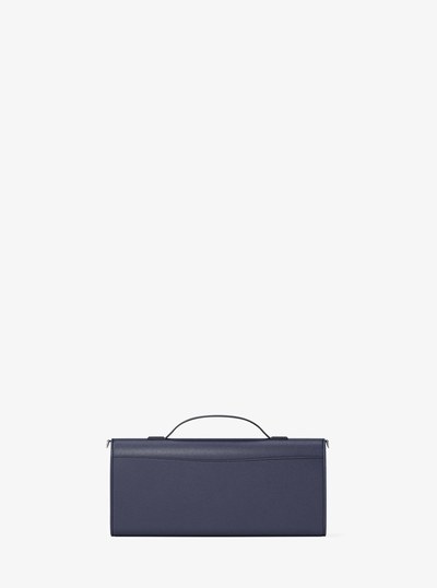 Hamilton Moderne Medium Leather Convertible Clutch in DRESS BLUES | Michael Kors