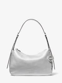 Nolita Medium Metallic Pebbled Leather Convertible Shoulder Bag