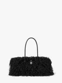 Hamilton Moderne Small Faux Shearling Satchel
