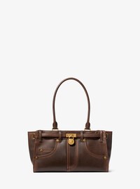 Petite sacoche Hamilton en cuir bruni