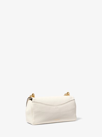 Bryant Small Textured Leather Convertible Shoulder Bag in EGGSHELL | Michael Kors