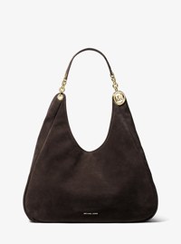 Ellie Large Suede Shoulder Bag