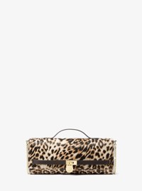 Hamilton Medium Leopard-Print Calf Hair Convertible Clutch
