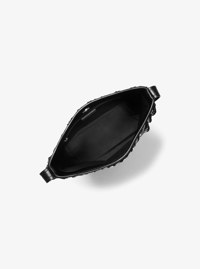 Nolita Small Studded Fringed Suede Messenger Bag