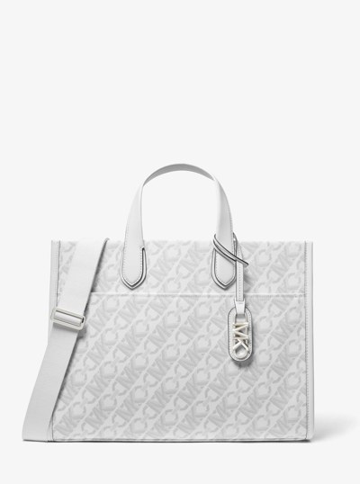 Gigi Large Empire Signature Logo Tote Bag in OPT/ALLUM | Michael Kors