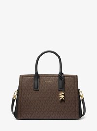 Laila Medium Signature Logo Satchel