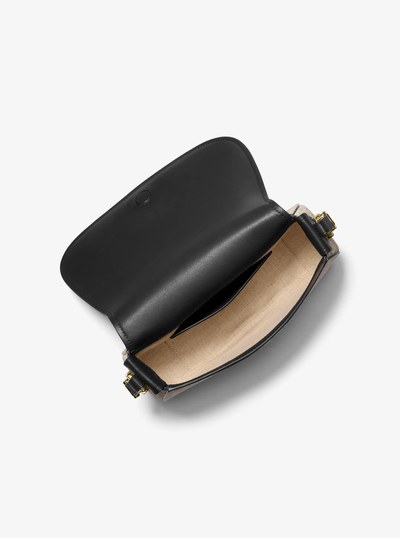 Lydia Medium Signature Logo Messenger Bag