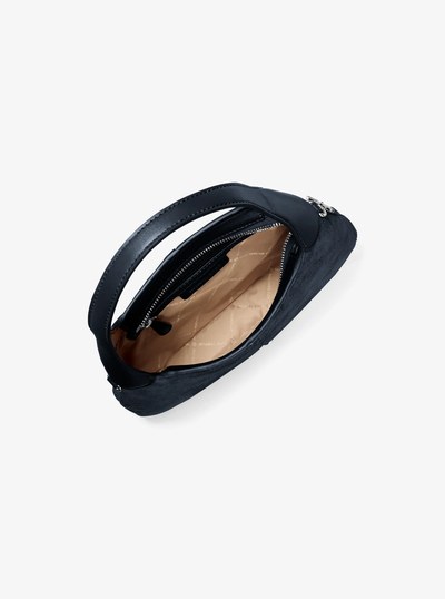 Alice Small Suede Shoulder Bag in DRESS BLUES | Michael Kors