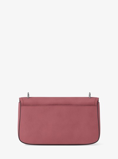 Tribeca Large Pebbled Leather Shoulder Bag in ROSEWOOD | Michael Kors