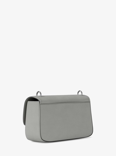 Tribeca Large Pebbled Leather Shoulder Bag in QUARRY GREY | Michael Kors