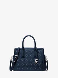 Laila Small Studded Leather Satchel