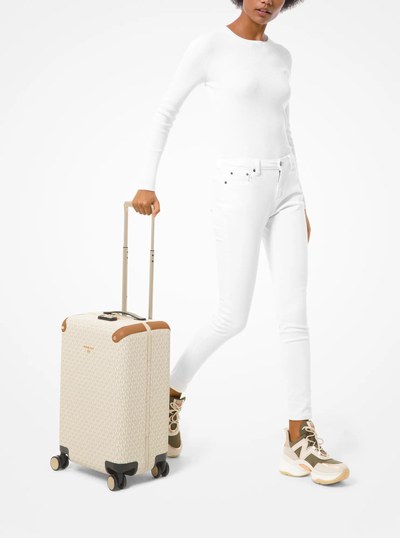 Logo Suitcase in VANILLA/ACORN | Michael Kors