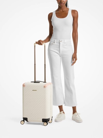 Logo Suitcase in VANILLA/SOFT PINK | Michael Kors