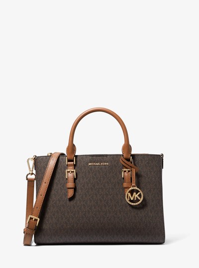 Sally 2-in-1 Medium Logo Satchel in BRN/ACORN | Michael Kors