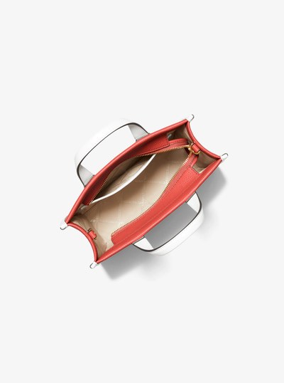 Gigi Small Embossed Pebbled Leather Messenger Bag in SPICED CORAL | Michael Kors