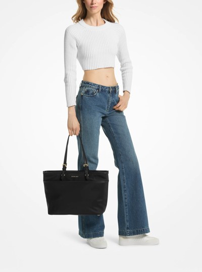 Winston Large Nylon Pocket Tote Bag in BLACK | Michael Kors