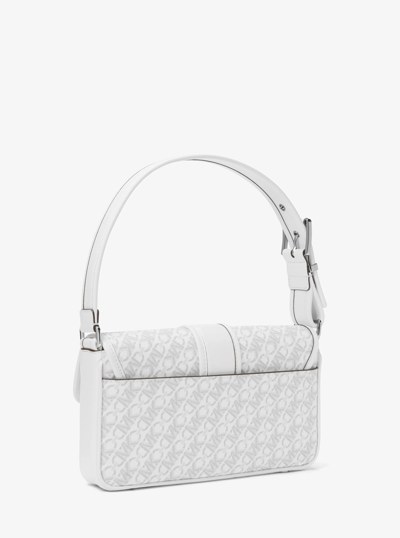 Colby Medium Empire Signature Logo Shoulder Bag in OPT/ALLUM | Michael Kors