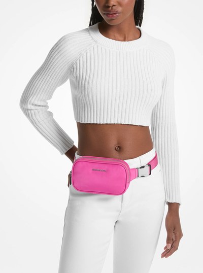 Cara Small Nylon Belt Bag in CERISE | Michael Kors