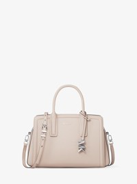 Laila Small Pebbled Leather Satchel