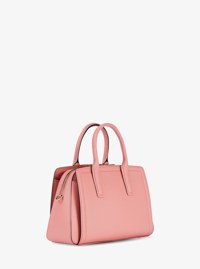 Bolso satchel Laila peque&ntilde;o de piel granulada