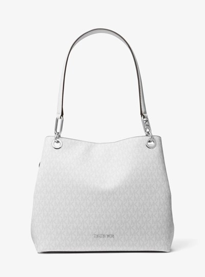 Kensington Large Signature Logo Tote Bag in OPT/ALLUM | Michael Kors